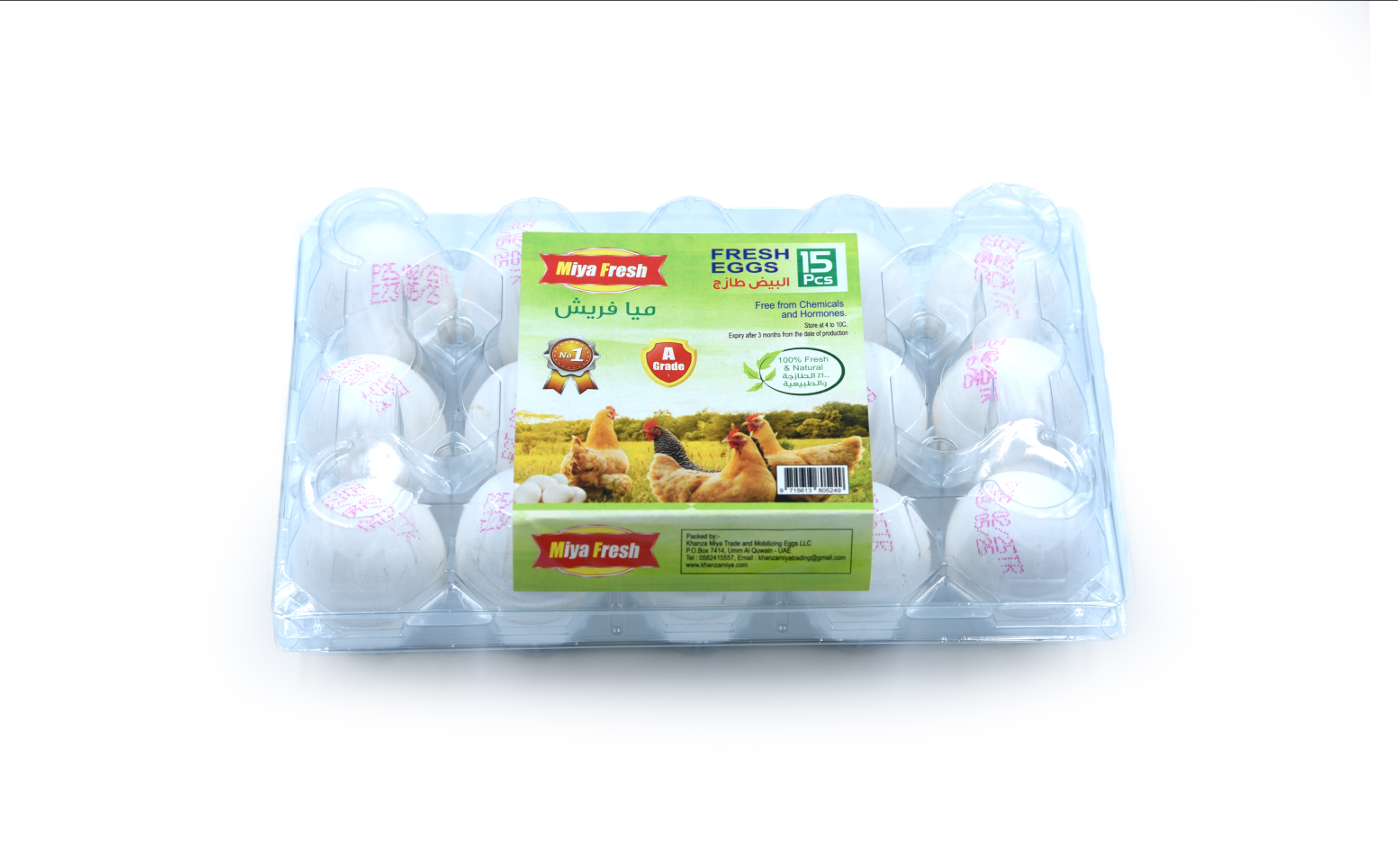 Miya 15pcs White Eggs